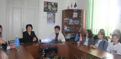 Discussion about EU-Georgia Association Agreement with students of Public School #1 in Akhaltsikhe